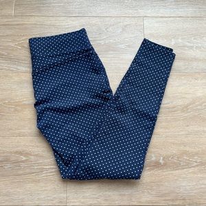 Loft navy blue diamond leggings